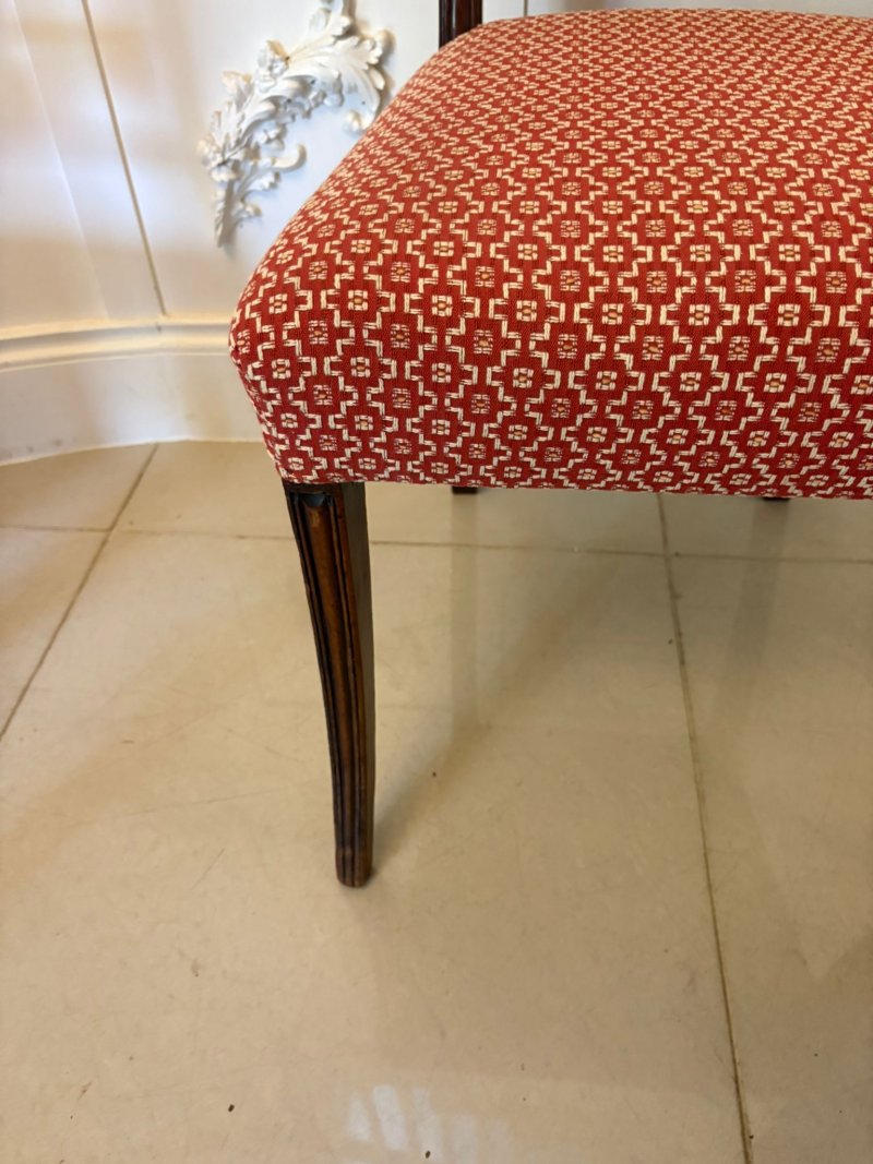 Outstanding Quality Set of 8 Antique Regency Mahogany Dining Chairs - Image 17